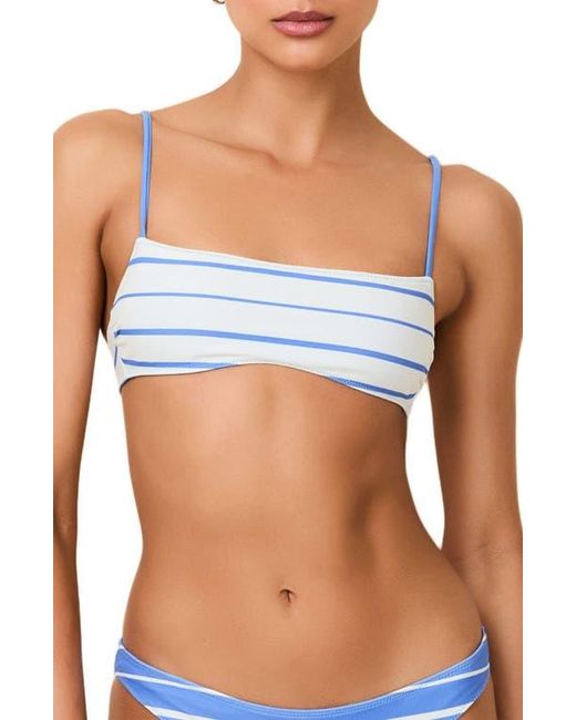 Solid & Striped Blue The Daniela Stripe Bikini Top