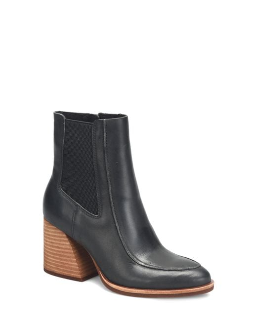 Kork-Ease Black Almond Toe Bootie