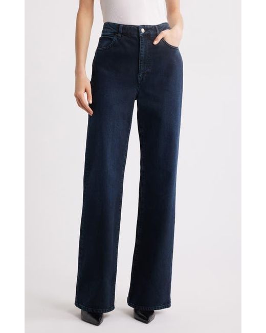 FRAME Blue The Arrow High Waist Relaxed Bootcut Jeans