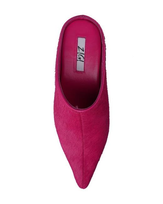Zigi Pink Faustina Pointed Toe Platform Mule