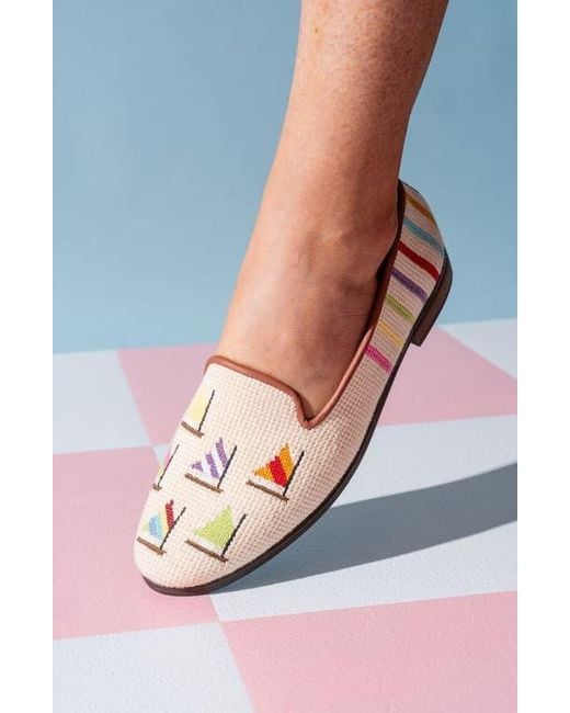 PAIGE Pink By Paige Needlepoint Nautical Flat