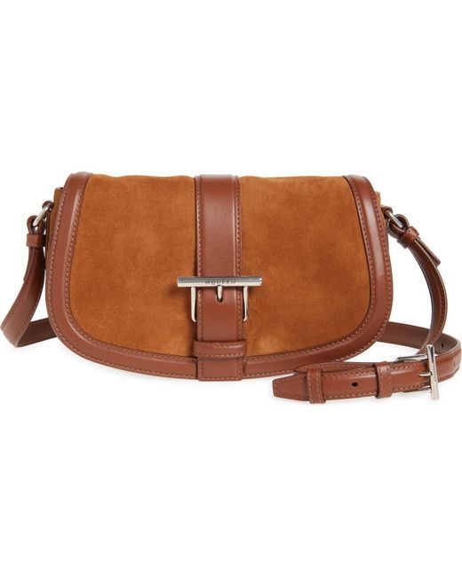 Alexander McQueen Brown Mini T-Bar Shoulder Bag