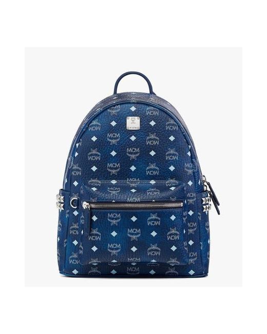 MCM Blue Stark Side Studs Backpack for men