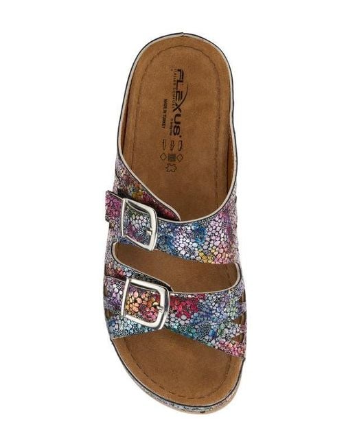 Flexus by Spring Step Multicolor Delphis Slide Sandal