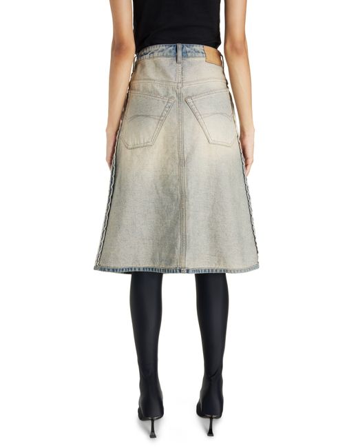 Balenciaga Natural Denim Skirt At Nordstrom
