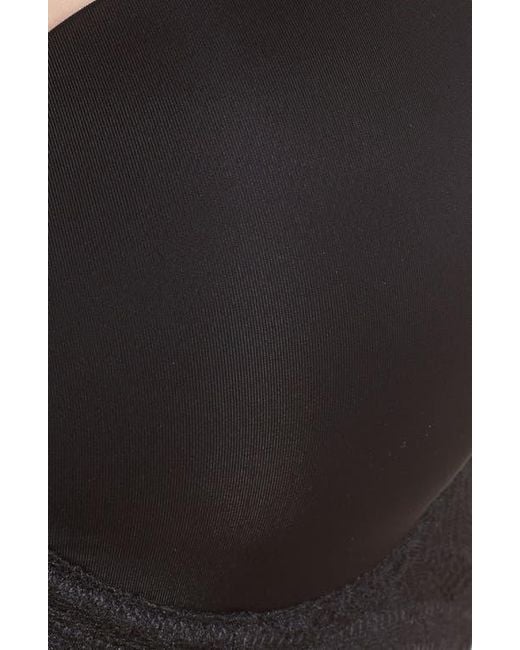 On Gossamer Black Beautifully Basic Strapless Underwire Bra