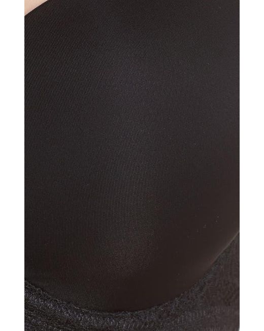 On Gossamer Black Beautifully Basic Strapless Underwire Bra