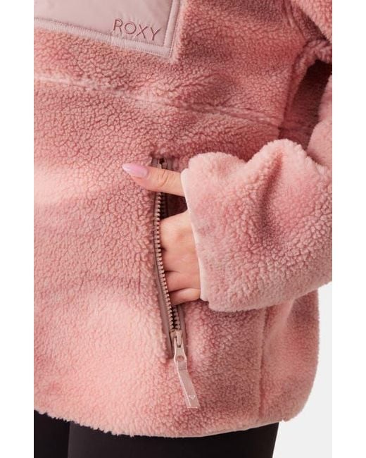 Roxy Pink Axel Fleece Jacket