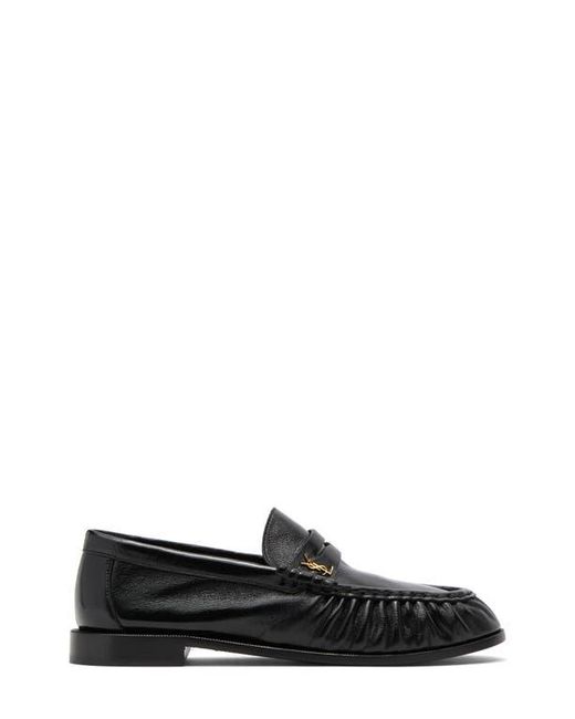 Saint Laurent Black Penny Loafer