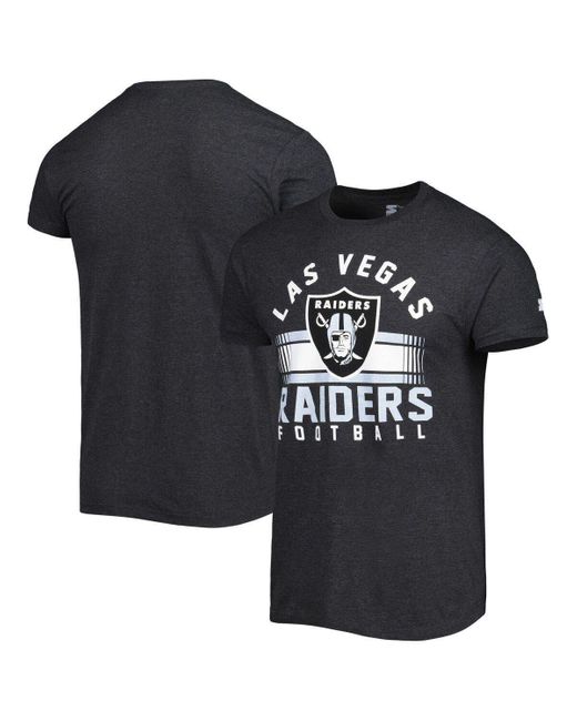 Men's Starter Black/White Las Vegas Raiders Halftime Long Sleeve T-Shirt Size: Small