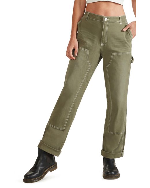 Fivestar General Green High Waist Double Knee Carpenter Pants