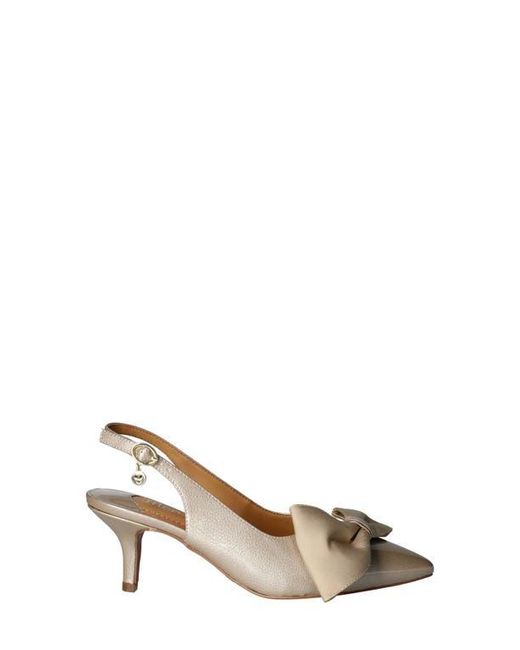 J. Reneé Metallic J.Renée Devika Slingback Pointed Toe Pump
