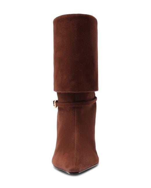 SCHUTZ SHOES Brown Rudy Stiletto Boot