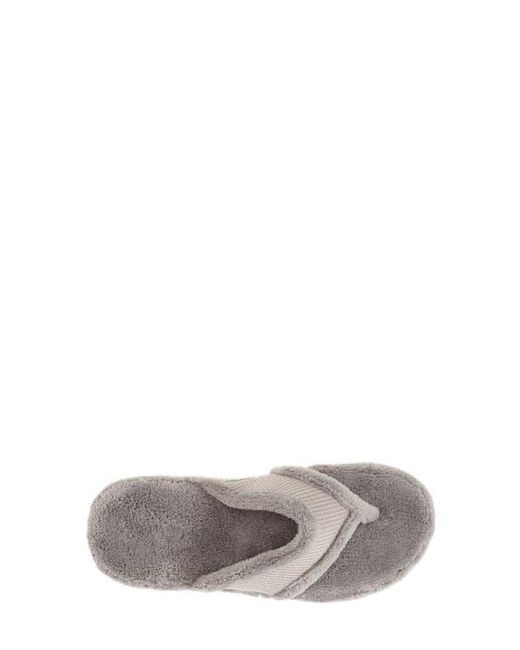 Acorn Gray Waffle Spa Slipper