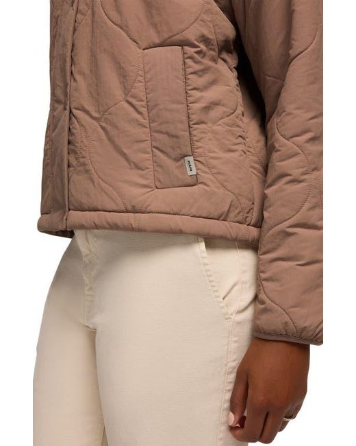 Prana Brown Encinitas Quilted Jacket