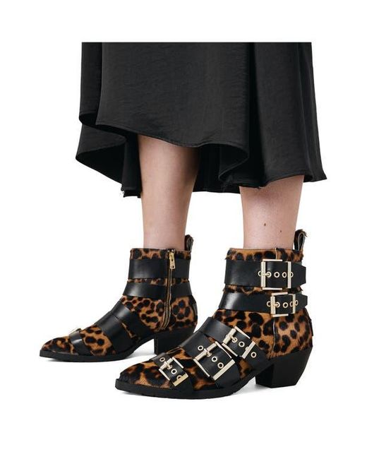 AllSaints Black Jane Buckle Bootie