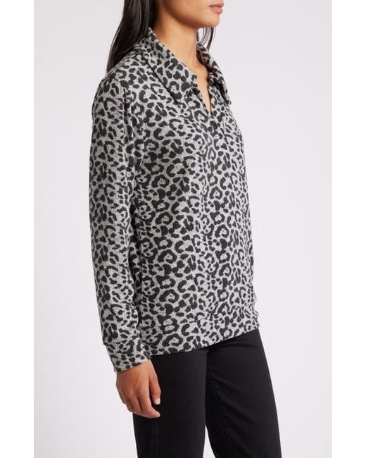 Loveappella Black Johnny Collar Pullover