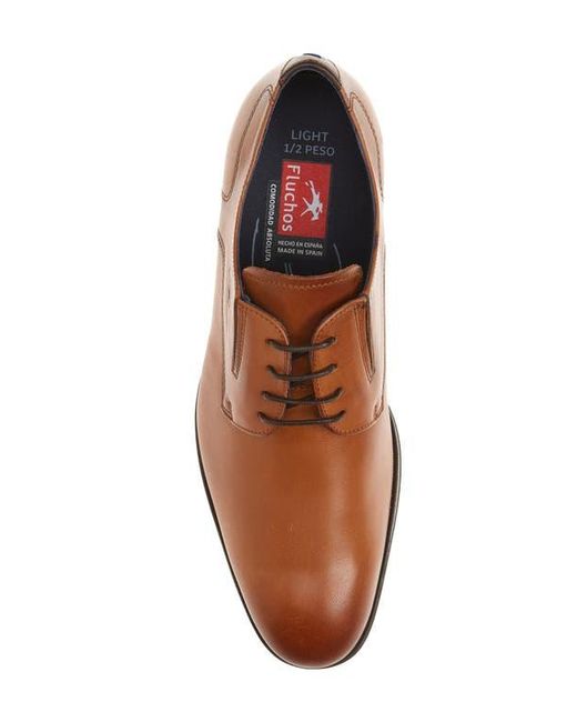Fluchos Brown Asgard Plain Toe Derby for men