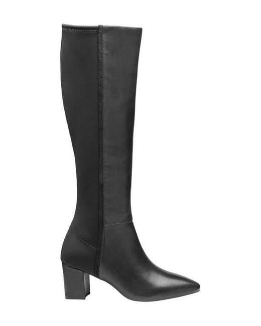 Johnston & Murphy Black Vicki Knee High Boot