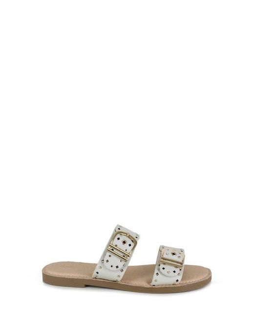 Splendid White Leena Slide Sandal