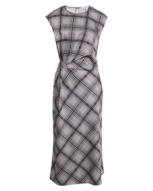 10 Crosby Derek Lam Multicolor Adelita Lattice Print Midi Dress