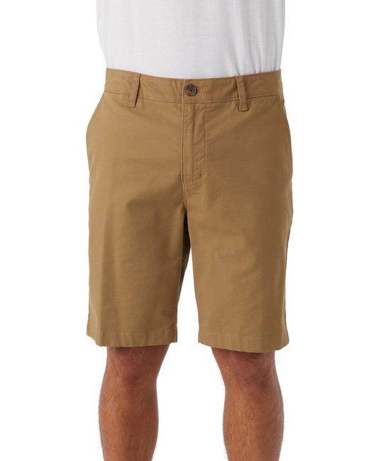 O'neill Sportswear Natural Jay Stretch Flat Front Bermuda Shorts for men