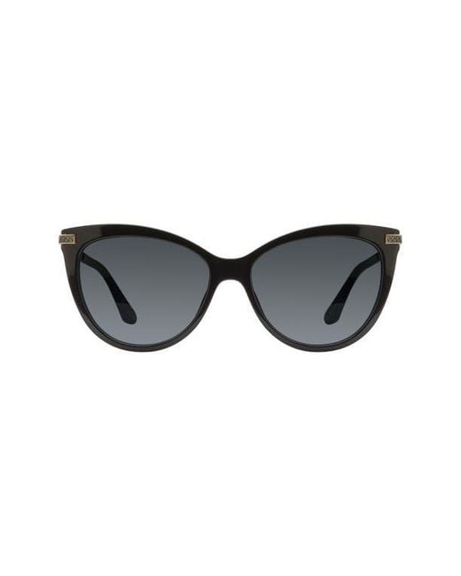 Stuart Weitzman Black 57Mm Gradient Butterfly Sunglasses