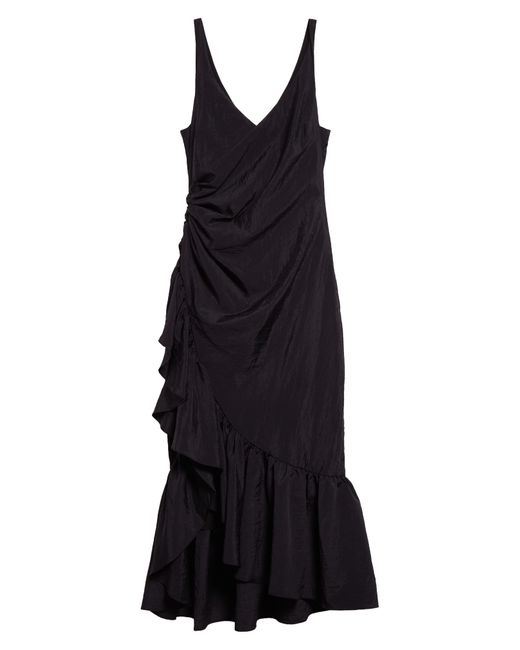 Cinq À Sept Black Mimi Ruffle Detail Dress