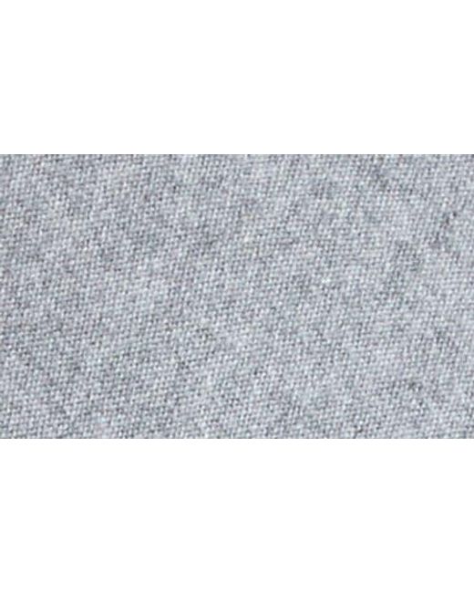 Oscar de la Renta Gray Cashmere Sweater With Removable Scarf
