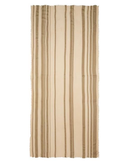 Nordstrom Natural Sheer Stripe Pareo Wrap