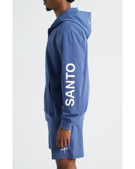 Saint Studio Blue Jett Lawrence Tempo Forever Tech Zip Jacket for men