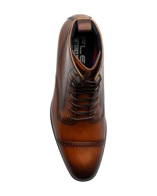 Stacy Adams Brown Henry Cap Toe Boot for men