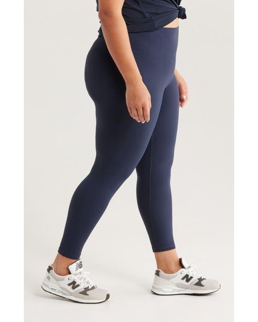 Zella Blue Studio Luxe High Waist Crop Leggings