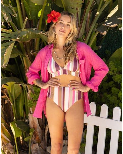 Carve Designs Pink Taylor Gauze Tunic