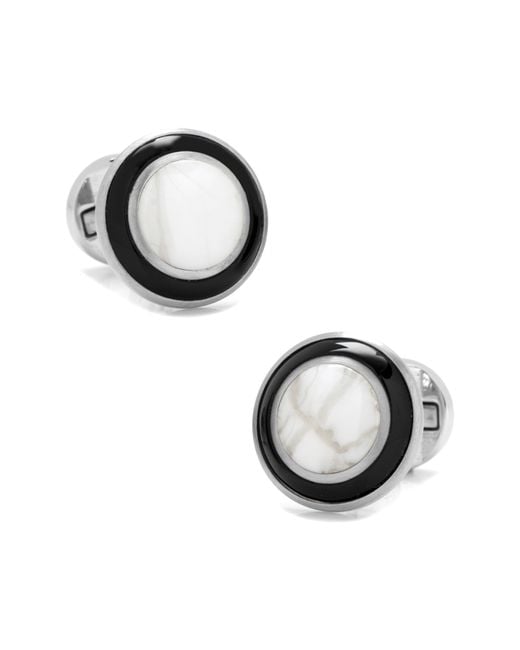 Cufflinks Inc. Metallic Jade & Onyx Cuff Links for men