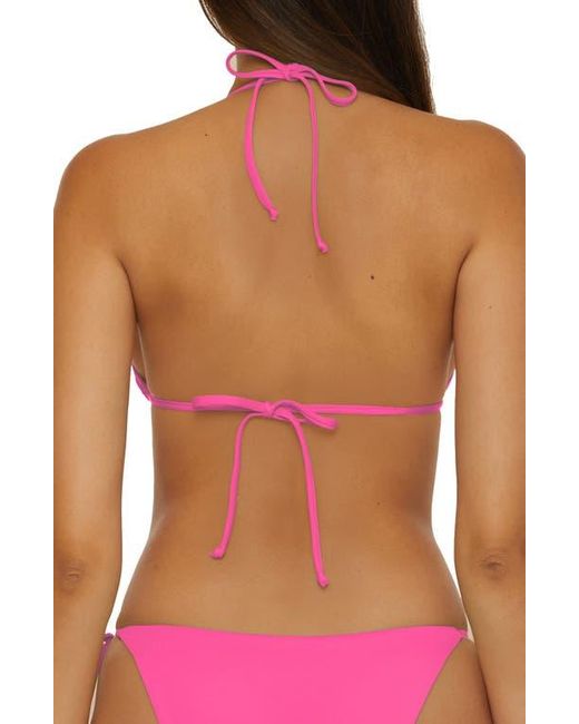 Becca Pink Color Code Triangle Bikini Top