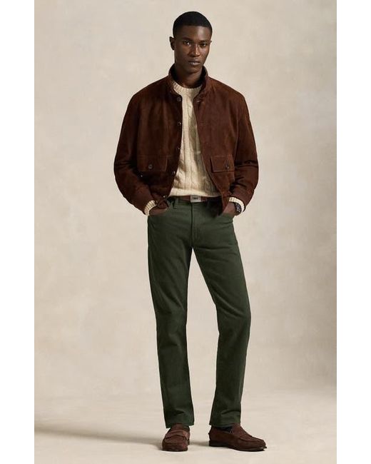 Polo Ralph Lauren Green Sullivan Slim Fit Cotton Stretch Twill 5-Pocket Pants for men