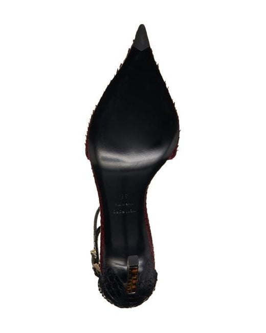 Tom Ford Red T-Strap Pump