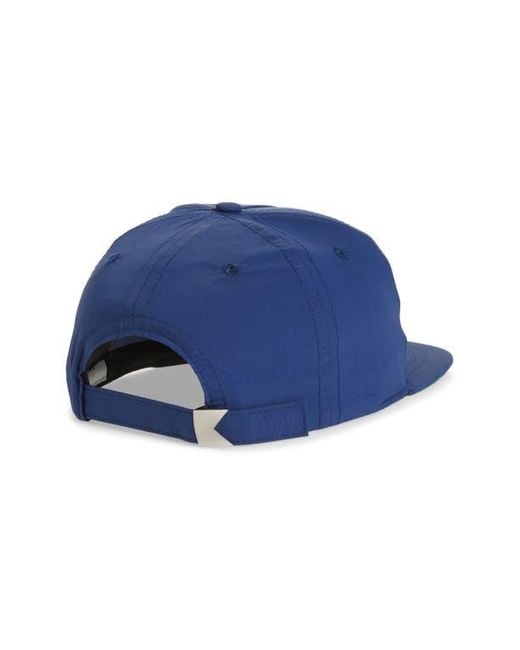 Rhude Blue Collins Fumar Nylon Baseball Cap for men