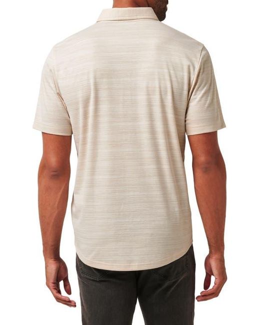 Travis Mathew Natural West End Space Dye Polo for men