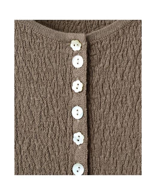 Mango Brown Contrast Button-Up Tank