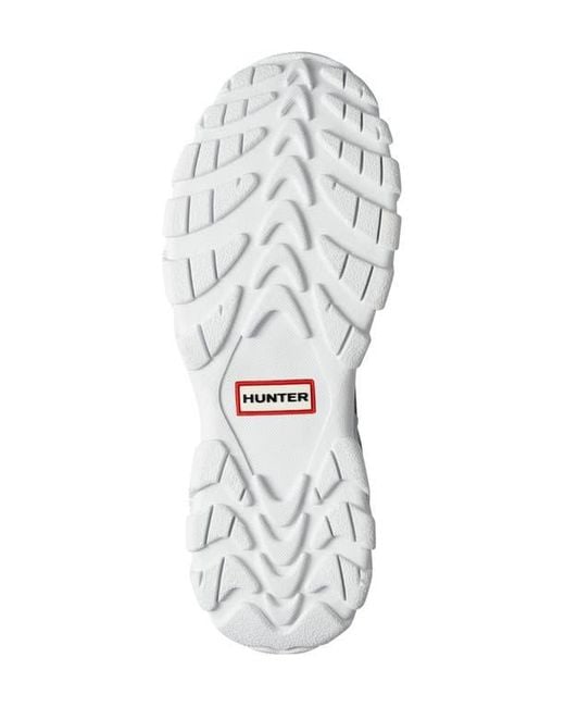 Hunter White Sara Waterproof Sneaker