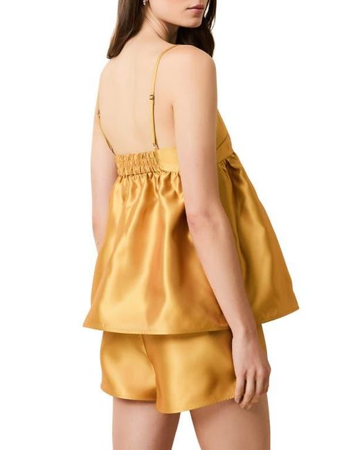 Solid & Striped Orange Yarden Satin Camisole