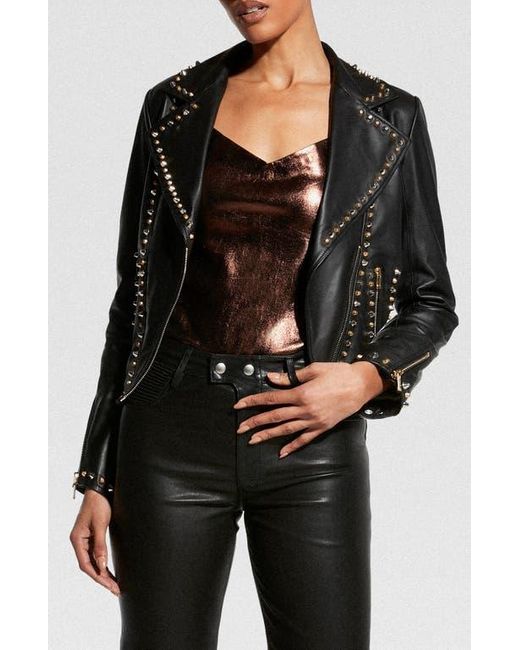 AS by DF Black Stevie Upcycled Leather Jacket