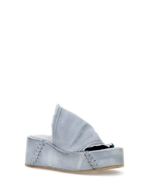 A.s.98 White Marlon Platform Sandal