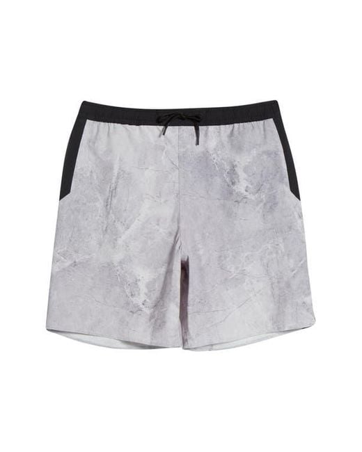 Saint Studio Gray Jetty Swim Trunks for men