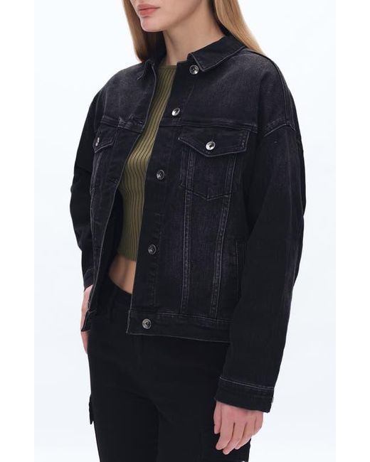 Bayeas Black Oversize Denim Jacket