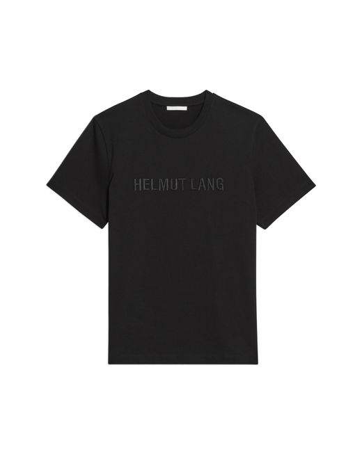 Helmut Lang Black Tonal Embroidered Logo T-shirt for men
