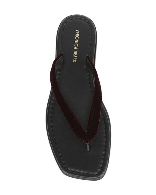 Veronica Beard Black Clea Flip Flop