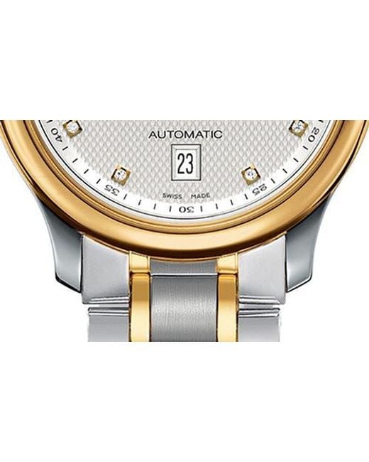 Longines Metallic Master Automatic Diamond Bracelet Watch, 38.5Mm